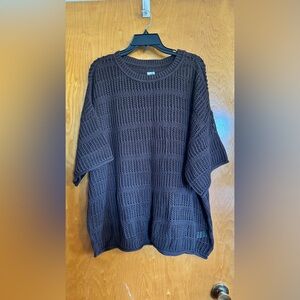 NWOT Aerie brown crochet sweater/swim cover up
